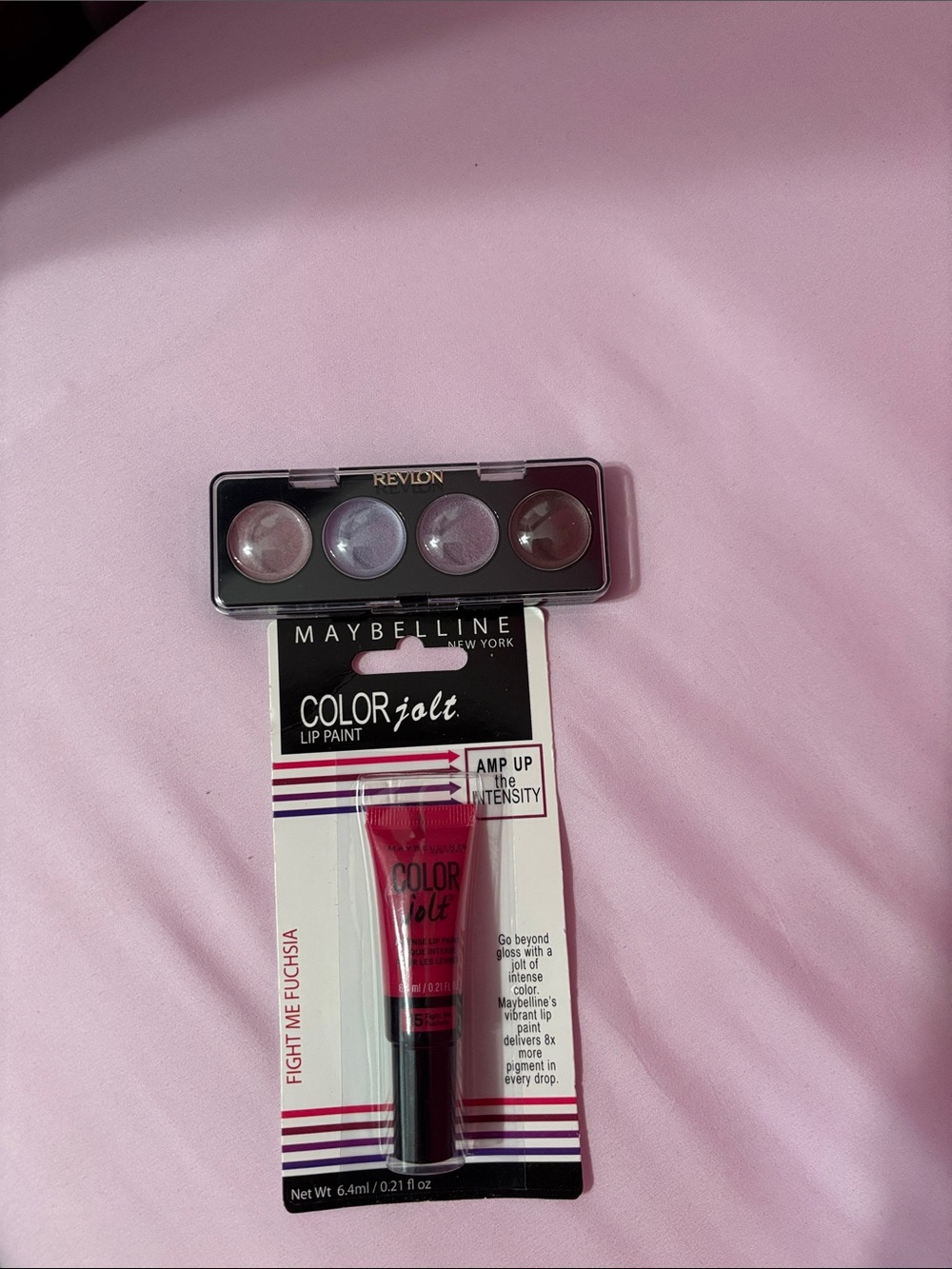 Maybelline Color Jolt Lip Paint - and Revlon Wild Orchids Cream Shadows